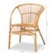 Baxton Studio Murai Modern Bohemian Natural Brown Rattan Dining Chair 211-12765-ZORO - alternate 5
